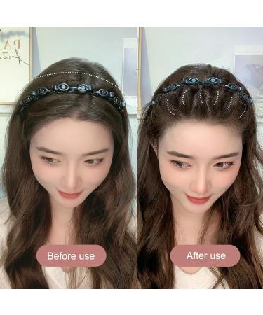 Tuxxjzm Headband With Alligator Clips Fashion Hair Accessories - Double Bangs Hairstyle Hairpin For Curly Straight Thick Hair - Buy Online on GoSupps.com