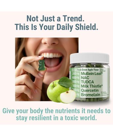 Mullein TUDCA NAC Quercetin with Bromelain Gummies N Acetylcysteine N Acetyl Cysteine N Acetyl L Cysteine Bile Salts Milk Thistle Mullein Leaf Drops & Lozenges Alt Supplement for Lungs 500-mg 600-mg - Buy Online on GoSupps.com