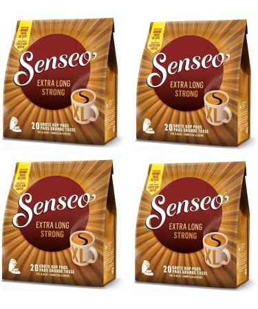 4 x Senseo Extra Long Strong Mug Size 20 Pads (80 Pods) Dark Roast - Buy Online on GoSupps.com