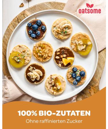 Oatsome 4 Set Easy Peanut Spread | Vegan 100% Natural No Palm Oil No Refined Sugar | Crunchy Nut Butter for Breakfast | Buy Now! - Buy Online on GoSupps.com