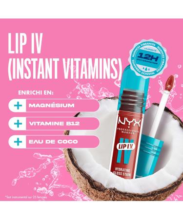 NYX Professional Makeup Lip IV Gloss up to 12h hydration highly pigmented shiny finish Burst That Tang! - Buy Online on GoSupps.com
