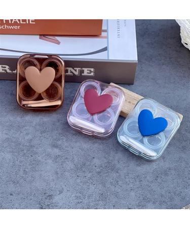 Buy Nfegsiya Pink Heart Contact Lens Container with Tweezers - Stylish & Durable Lens Housing for Girls - International Shipping Available - Buy Online on GoSupps.com