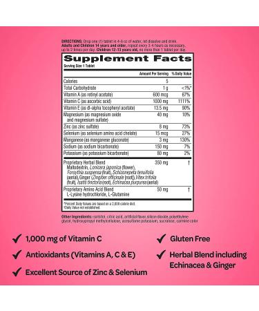 AirBorne Very Berry Immune Support - 30 Effervescent Tablets | Boost Your Immunity! - Buy Online on GoSupps.com