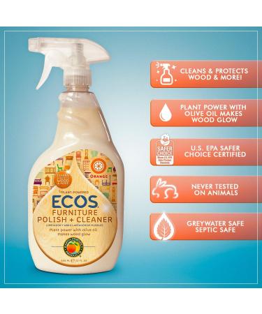 Earth Friendly Furniture Polish - Olive Oil Wood Cleaner & Protector | 22 oz Pack of 12 - Eco-Friendly International Shipping - Buy Online on GoSupps.com