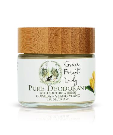 Pure Organic Deodorant for Women and Men Aluminum-Free Deodorant Paraben-Free Vegan Copaiba Ylang Ylang Natural Stay Fresh All Day - 2 FL OZ/59.15 ML