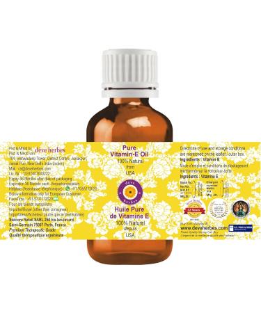 Buy Deve Herbes Pure Vitamin E Oil - Natural Therapeutic Grade 50ml | International Shipping Available - Buy Online on GoSupps.com