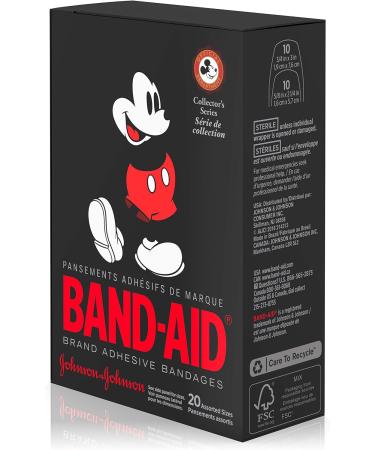 Disney Mickey Mouse Band-Aid Decorative Adhesive Bandages - 20 Count - Buy Online on GoSupps.com