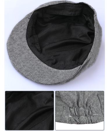 Mint Green Baby Boys Flat Cap | Gentleman Herringbone Tweed Newsboy Hat Dark Grey (1-2 Years) - Buy Online on GoSupps.com
