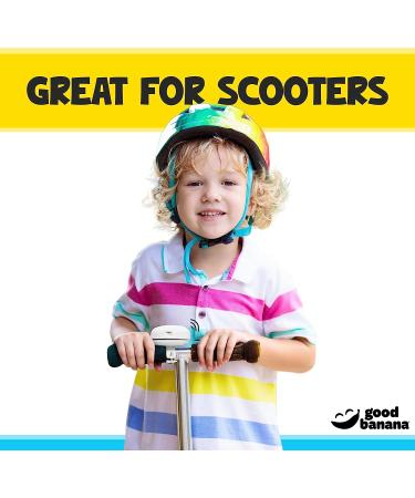 Good Banana Classic Bike Bell - Aluminum Bicycle & Scooter Bell | Loud & Clear Sound for Kids or Adults | Fun Rainbow Patterns - Buy Online on GoSupps.com