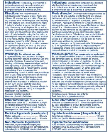 Salonpas 12 Hour Pain Relief Patch 5 Count (Pack of 1) - Buy Online on GoSupps.com