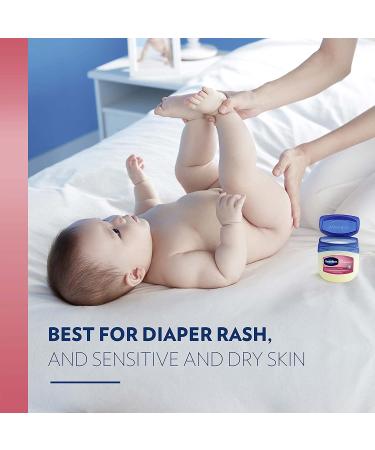Vaseline Baby 100% Pure Petroleum Jelly - 2 Pack, 13 oz ea | Dermatologist Recommended, Hypoallergenic Skin Protectant for Diaper Rash & Chafed Skin - Buy Online on GoSupps.com