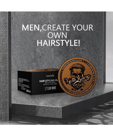 Hair Clay for Men - Strong & Matte Finish Adds Thickness & Texture All Hair Types 80G Styling Pomade - Buy Online on GoSupps.com