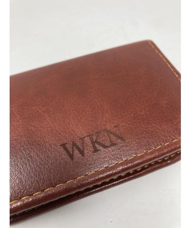 Personalised Male Travel Brown PU Leather Manicure Grooming Gift Set - Engraved Mens Gift - Buy Online on GoSupps.com
