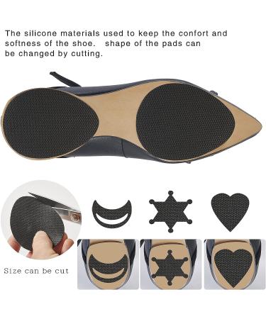 Non Slip Shoe Pads - Black (4 Pairs) | Shoe Grips for Bottom of Shoes | Anti Slip Sole Protector - Buy Online on GoSupps.com