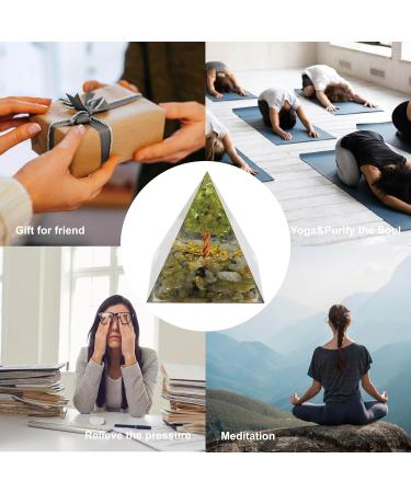 VMDDEKK Life Breek Orgonite Pyramid with Moonstone & Labradorite - Chakra Healing Crystal Gift for Friends - Buy Online on GoSupps.com