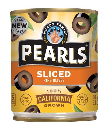 Pearls, Sliced Ripe, Black Olives, 3.8 oz, 12-Cans