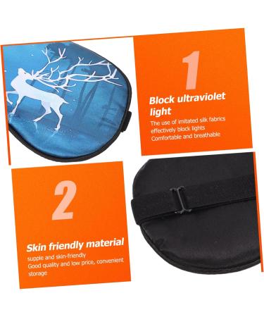 IFANLANDOR 2pcs Imitation Silk Eye Mask Set for Sleeping & Travel - Satin Eye Patch for Sleeping, Cooling Blindfold - Buy Online on GoSupps.com