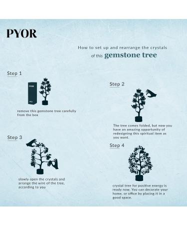 PYOR Aventurine Yellow Feng Shui Money Tree Crystals - Good Luck Energy Gemstones for Spiritual Decor - Buy Online on GoSupps.com