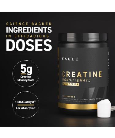 Kaged Creatine Monohydrate Elite - High Absorption Unflavored Powder | 60 Servings | International Shipping Available - Buy Online on GoSupps.com