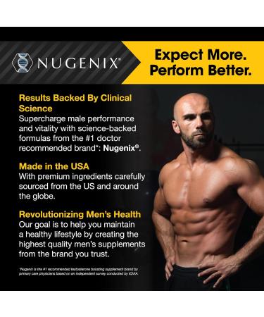 Nugenix Total-T Free and Total Testosterone Booster Supplement for Men 90 Count 90 Count (Pack of 1) - Buy Online on GoSupps.com