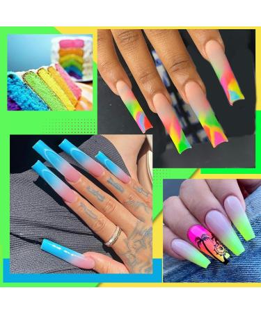  TocaFeank Colored Gel Nail Kit | Shiny Nail Extension Gel 6 Long-Lasting Glitter Extension Shades for Women and Girls - Buy Online on GoSupps.com