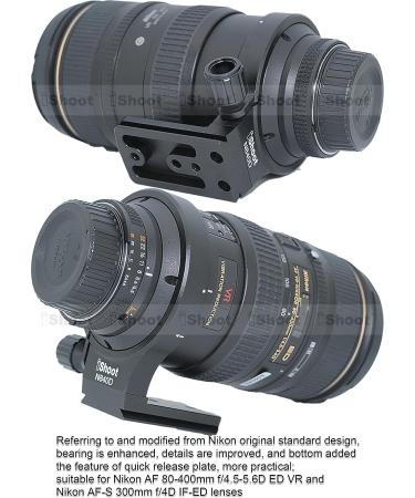 iShoot Lens Support Collar for Nikon AF 80-400mm & 300mm - Quick Release Plate Included - Buy Online on GoSupps.com