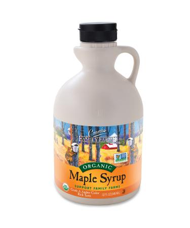 Coombs Family Farms Maple Syrup, Organic Grade A, Amber Color, Rich Taste, 32 Fl Oz Standard Packaging