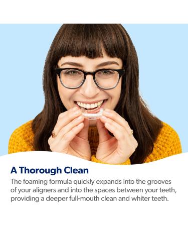 EverSmile AlignerFresh Original Clean Foam Cleaner Compatible w/Invisalign and All Clear Aligners & Retainers Eliminates Bacteria Whitens Teeth Fights Bad Breath 50ml (2 Pack) 1.69 Fl Oz 2 Pack - Buy Online on GoSupps.com