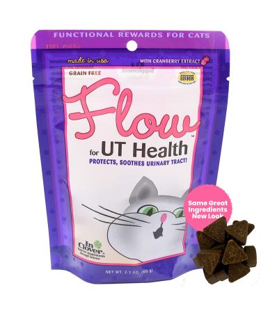 In Clover Flow Soft Chews for Daily Support for UT Health in Cats, Scientifically Formulated with Natural Ingredients for a Healthy Urinary Tract 2.1oz (60g)