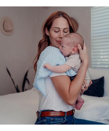 Comfy Cubs Muslin Spitting Towels Set | 100% Cotton 6-Layer Extra Absorbent Hand Washcloths - Pack of 10 - Buy Online on GoSupps.com