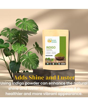 Herbs Botanica Indigo Powder for Hair | 100% Natural Indigofera Tinctoria | Organic Black Hair Dye (150g - Buy Online on GoSupps.com