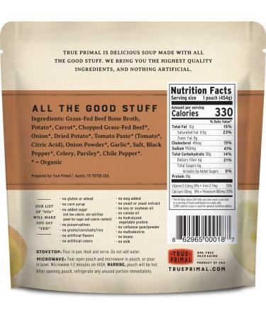 True Primal Beef & Potato Soup 8-pack - Buy Online on GoSupps.com