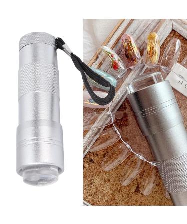 Mini Nail Art Press Light - Handheld Silicone Lamp for Sequins & Embossing | 12 Light Chips Manicure Tools - International Shipping - Buy Online on GoSupps.com