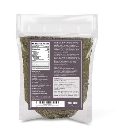 Healthworks Chia Seeds Raw - 32oz (2lbs) | Premium All-Natural Superfood with Omega-3, Fiber & Protein | Great for Shakes, Smoothies & Oatmeal - Buy Online on GoSupps.com