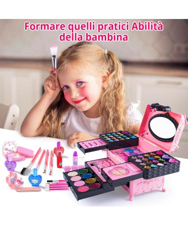 Foodwork Set for Girls | Washable Kids Makeup Case | Perfect Birthday & Holiday Gifts for Girls Aged 4-12 - Pink - Buy Online on GoSupps.com