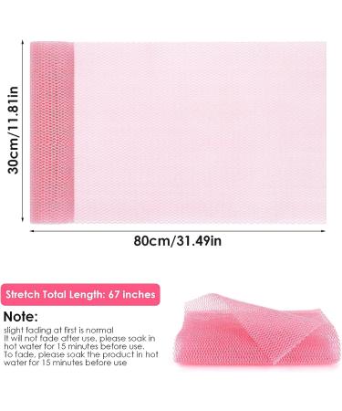 African Bathing Sponge Net for Body Exfoliating - Pink | Shower Back Scrubber for Men & Women - Daily Use - Buy Online on GoSupps.com