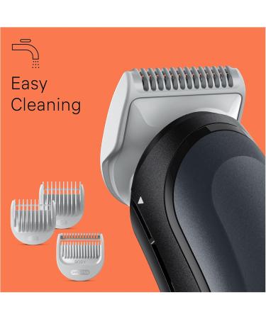 Braun Body Groomer 3 Manscaping Tool For Men With SkinShield Technology Sensitive Comb Wet & Dry 100% Waterproof UK 2 Pin Plug BG3350 Black/Grey - Buy Online on GoSupps.com