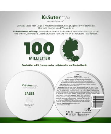 Comfrey Ointment High Dose Cream Extract 100ml - Natural Relief for Pain & Inflammation - International Shipping Available - Buy Online on GoSupps.com