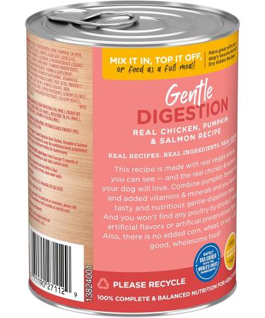 Rachael Ray Nutrish Premium Pate Wet Dog Food 13oz Cans (12 Pack) | Gentle Digestion Chicken, Pumpkin & Salmon - Buy Online on GoSupps.com