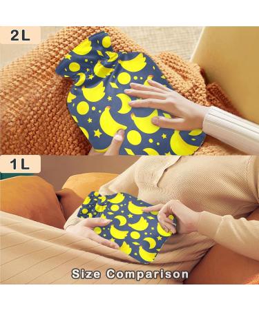 Buy Naanle Banana Moon Stars Hot Water Bottle | 1L Transparent Cover | Hand & Foot Warmer for Pain Relief & Cold Therapy - International Shipping - Buy Online on GoSupps.com