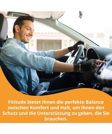 Fitude Copper Infused Compression Gloves - Half-Finger for Arthritis Relief Swelling & Joint Pain - XL Size - Buy Online on GoSupps.com