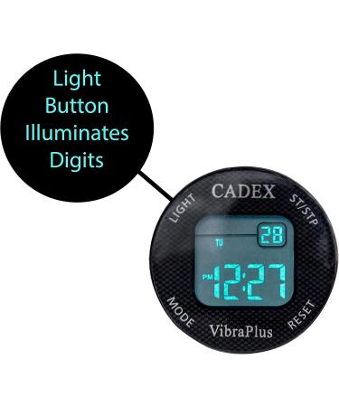 Cadex VibraPlus - 8 Alarm Reminder Watch | Vibrating/Beep Notifications | Vegan Leather Band - Buy Online on GoSupps.com