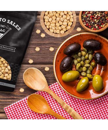 Premium Roasted Unsalted Chickpeas - 1 lb. Pouch Bag by Presto Sales LLC: Plant-Based Protein Snack, Energy Boost for All Ages - Buy Online on GoSupps.com