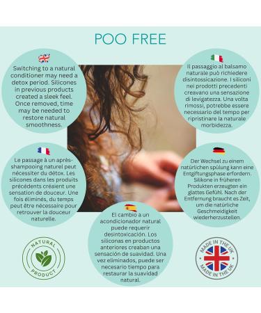POO Free Coconut & Lavender Rinsing 250ml | 99% Natural Paraben-Free Sulfate-Free Silicone-Free pH 5.5 for Sensitive Skin - Buy Online on GoSupps.com