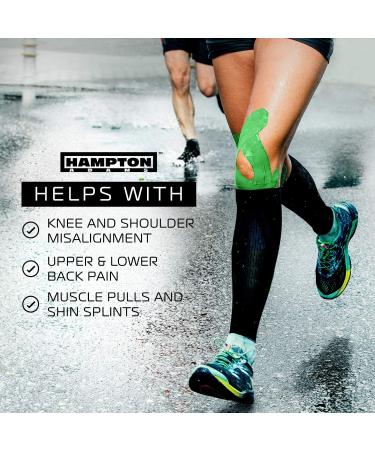 135 Feet Bulk Kinesiology Tape Roll - Waterproof Sports Therapy Support for Knee Muscle Wrist Shoulder Back | Premium Elastic & Hypoallergenic Cotton - Green - Buy Online on GoSupps.com