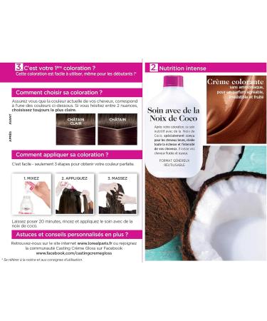  L'OR AL L'Or al Paris Casting Cr me Gloss Pack of 2 Tone-on-Tone Colours Ammonia Free - Buy Online on GoSupps.com