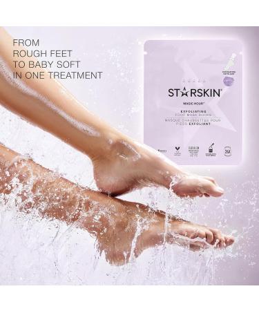 STARSKIN Magic Hour Lot de 4 masques exfoliants pour les pieds avec acide lactique et glycolique limine en douceur les callosit s et les peaux mortes pour un peeling efficace soin de la peau K - Buy Online on GoSupps.com
