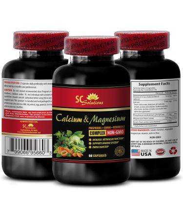 Calcium and Magnesium Supplement for Women - Calcium Magnesium Complex with Vitamin D and Boron - Muscle Recovery Powder Post Workout Calcium Magnesium Boron Organic - 2 Bottles 120 Capsules - Buy Online on GoSupps.com