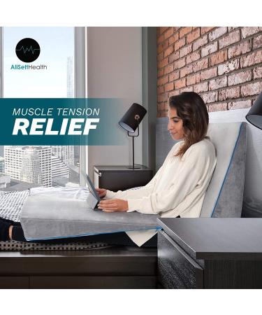 Adjustable 3-in-1 Bed Wedge Pillow with Memory Foam Support | 4.5 7.5 & 12 Inches | Acid Reflux Anti Snore | Machine Washable - Buy Online on GoSupps.com