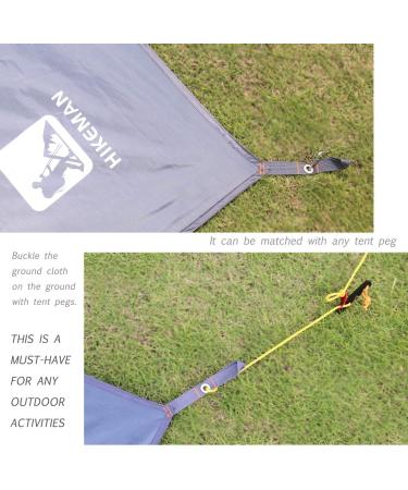 Tent Footprint Camping Tarp Waterproof - Ultralight Ground Mat for Picnic, Hiking - Grey 180x210cm - Buy Online on GoSupps.com